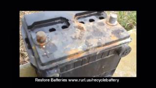 Restore Car Battery To Like New Condition  How To  DIY Automotive [upl. by Ahsilram]