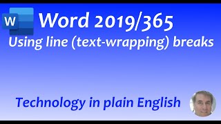 Word 2019365 Line textwrapping breaks [upl. by Anirdua]