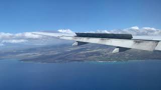 STUNNING ApproachLanding into KailuaKona International Airport Hawaii Island  American  B777 [upl. by Ellinehc208]