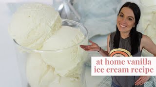 Vanilla Custard Ice Cream Base  Ice Cream Machine Recipe  Homebody Eats [upl. by Fenwick]