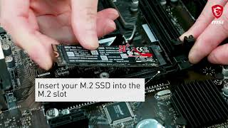 MSI® HOWTO install M2 SSD correctly [upl. by Akinwahs]