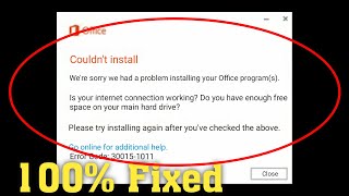 How To Fix Microsoft Office Error Code 3001510112 amp 01036 0  Office 365 Code 3001510112 [upl. by Duer915]