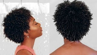 Easy 20 Minute Wash and Go  4b4c Natural Hair [upl. by Rubia]