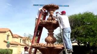 Painting Concrete Fountains [upl. by Doralynne]