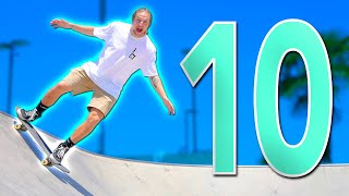 10 EASIEST SKATEPARK TRICKS FOR BEGINNERS [upl. by Reivaxe924]