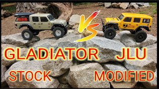 SCX24 GLADIATOR VS SCX24 JLU [upl. by Isnan]