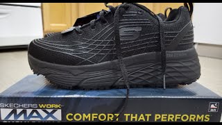 UNBOXING SKETCHERS WORK MAX CUSHIONING SHOES [upl. by Barrie]