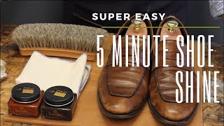 Super Easy 5 MINUTE Shoe Shine [upl. by Neelrac56]