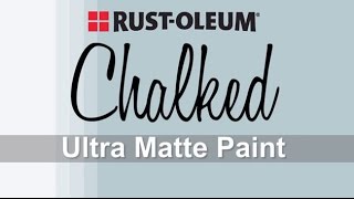 How to Apply RustOleum Chalked Paint [upl. by Acirea66]