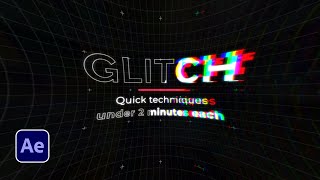 Create 3 Fast Popular Glitch Effects  After Effects Tutorial [upl. by Meeharbi682]