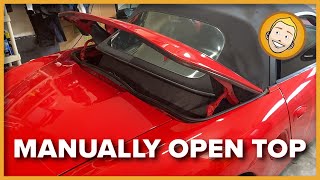 Manually OpeningClosing Convertible Top  Porsche Boxster 986 987 [upl. by Nnek413]