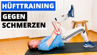 Hüfte trainieren  18 MIN Workout gegen Schmerzen auch Arthrose [upl. by Aydne]