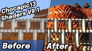 How to Install Chocapic 13 V91 Shaders and Optifine in Minecraft 1165 [upl. by Flodur]