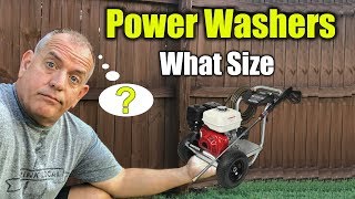 What Size Pressure Washer for Home [upl. by Zelig559]