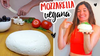 Queso mozzarella vegano SIN ACEITE [upl. by Bab]