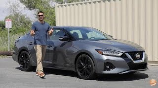 2019 Nissan Maxima SR First Drive Video Review [upl. by Thorma]