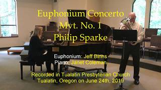 Euphonium Concerto Mvt 1 – Philip Sparke [upl. by Ttergram]