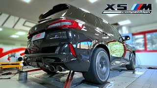 2020 BMW X5 M Competition F95 with Stage 1 ECU Remap on the DYNO  44 Twin Turbo V8 Torque BEAST [upl. by Lav932]