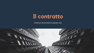 Il contratto definizioni [upl. by Aihsirt]