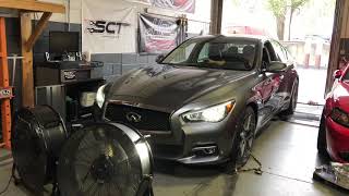 Infiniti Q50 MBRP Exhaust and Downpipe Install with Sound [upl. by Kram682]