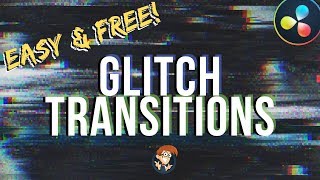 Easy GLITCH TRANSITIONS without Fusion Davinci Resolve  8 Minute Friday 37 [upl. by Adyan648]