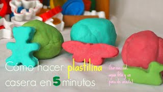 PLASTILINA CASERA en 5 minutos SIN COCCIÓN Biodegradable  Trucos de Familia [upl. by Leroj]