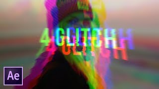 Create 4 Popular Glitch Effects Very Fast  After Effects Tutorial [upl. by Assiralc]