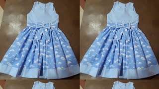 VESTIDO INFANTIL de 4 A 6 ANOS COSTURA PARA INICIANTES [upl. by Nacnud]