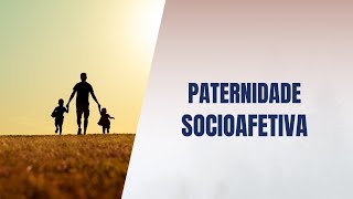 Paternidade socioafetiva [upl. by Eppillihp105]