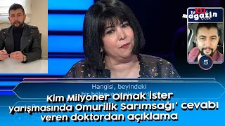 Kim Milyoner Olmak İster yarışmasında Omurilik Sarımsağı cevabı veren doktordan açıklama [upl. by Eerehs]