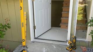 Jeld Wen Front Door Installation  Really crappy products and craftsmanship PART 1 [upl. by Amsirac]