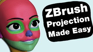 ZBrush Projection Made Easy [upl. by Lehteb]