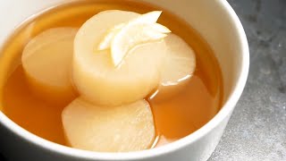 How to cook daikon radish  daikon nimono using dashi stock 😮 EASY [upl. by Chace784]