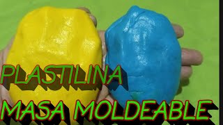 como hacer  PLASTILINA CASERA FACIL  expeeimento [upl. by Trebeh]