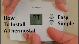 How To Install Replace A Thermostat [upl. by Petey35]