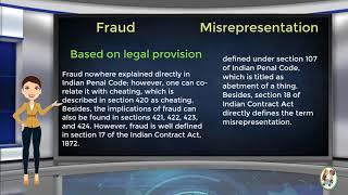 What is Difference Between Fraud amp Misrepresentation [upl. by Enineg]