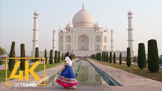 Taj Mahal Agra India in 4K UHD  Travel Journal  Top Asia Places [upl. by Darum]