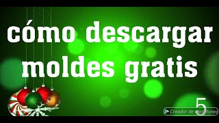 COMO DESCARGAR MOLDES GRATIS2020 [upl. by Aniaj]