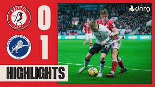 Bristol City 01 Millwall  Highlights [upl. by Gyatt68]