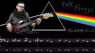 Comfortably Numb  Bass Cover Score and Tab [upl. by Anialram863]