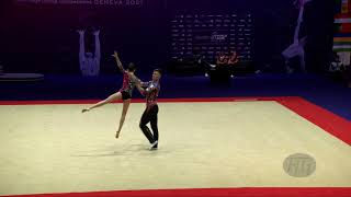 RGF RGF  2021 Acrobatic Worlds Geneva SUI Dynamic Mixed Pair [upl. by Mattias121]