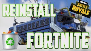 How to Uninstall Fortnite on PC to fix issues  then Reinstall [upl. by Anail229]