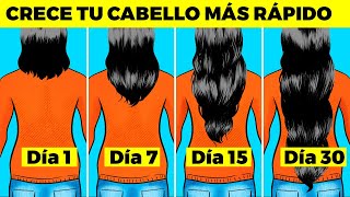 6 HACKS para CRECER EL CABELLO EN 1 MES más rápido más grueso y más largo [upl. by Nahallac712]