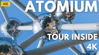 The Atomium  Brussels  Belgium  Tour Inside [upl. by Yrffoeg]