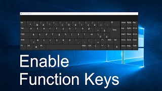 How to Enable or Disable Function Keys in Windows 10 [upl. by Atilegna897]