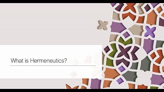 What Is Hermeneutics [upl. by Nalod511]