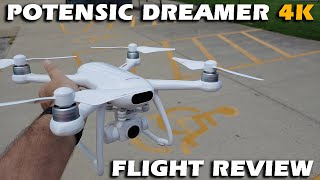 Potensic Dreamer 4k Brushless GPS Drone Flight Review [upl. by Bartosch16]