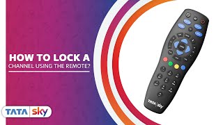 Tata Sky  DIY  How to lock a channel using your remote [upl. by Nodnar]