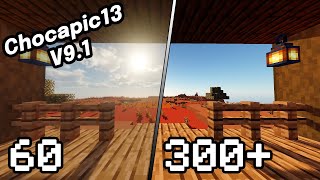 How to Boost FPS in Minecraft With Chocapic 13 V91 Shaders For Low End PCs [upl. by Edalb]