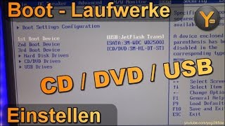 BootReihenfolge ändern PC von CDDVDUSB starten [upl. by Tisman]